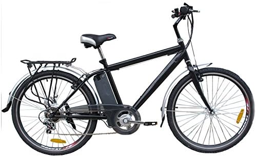 Daymak Vermont 250W, 24V 6 Gear Shimano Electric Bicycle Black 26 Inch Tires