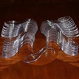 Asian Spoon - Plastic Horderve or Dessert spoon - Package of 50