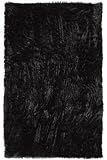 Faux Sheepskin Rug 2'x3' Black