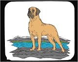 Mouse Pad with mastiff, tan, dog, canine
