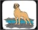 Mouse Pad with mastiff, tan, dog, canine