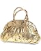 Snake-print metallic bag