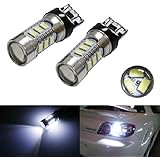 iJDMTOY (2) 360&deg; High Power 15-SMD 7440 7441 7444 T20 LED Bulbs For Car Backup Reverse Lights, Xenon White