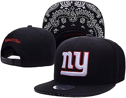 New York Giants NFL Biggest Fan Redux Black Adjustable Cap With Pom