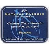 Naturopatch Of Vermont Bergamot All Natural Stress Relief Aromatherapy Essential Oil Body Patches, 10-Count Tin