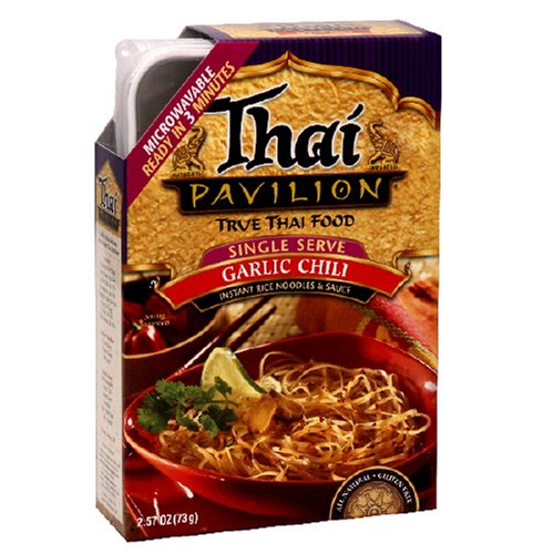 Thai Pavilion Single Serve Microwavable Garlic Chili, 2.57-Ounce Units (Pack of 6)