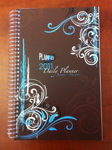 2011 Daily Fashion Day Planner Organizer Agenda (January 2011 Through December 2011)- Brown
