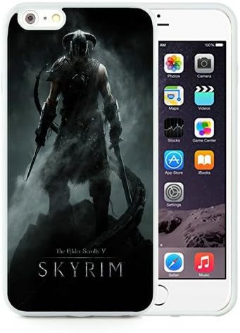 The Elder Scrolls V Skyrim Dragonborn Warrior Skyrim Sword Helmet White iPhone 6 Plus 5.5 inch Shell Case,6S Plus Plus TPU Cover