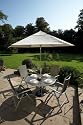 Gold Coast 4 Seater Recliner Garden Furniture Set Complete with Parasol