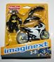 Imaginext DC Super Friends Mini Figure Batman With Batcycle