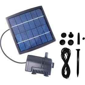 CORDLESS SOLAR POWERED POND FOUNTAIN