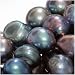 Peacock Blue Grey Potato Pearls 6-7mm /15.5 Inch Strand