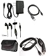Car Auto Charger + Home Travel Charger + Leather Cover Case + USB Sync Data Cable + Stereo Handsfree Headset for ATT Samsung Infuse 4G - Sprint Motorola Photon 4G - Samsung Galaxy S 2 - Samsung Epic 4G Touch D710 - Verizon Motorola DROID BIONIC XT875 - Pantech Breakout - T-Mobile Samsung Galaxy S 2 T989 - ATT HTC Vivid - Samsung Focus S i937 - Boost Mobile ZTE Warp - Verizon Motorola Droid Razr - Cell Phone - BestCellBuy Brand