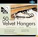 Closet Complete Ultra Thin No Slip Velvet Suit Hangers, Black, Set of 50