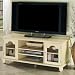 Harwick Wide-screen Tv Stand Glass-door Antique White