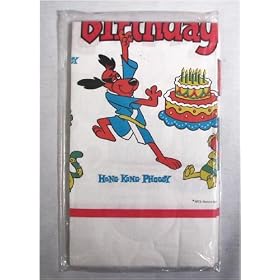 1975 Hong Kong Phooey Birthday Tablecloth