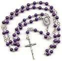 Catholic Rosary - Purple Fossil