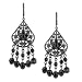 Midnight Dreams Teardrop Chandelier Earrings