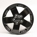 18 Inch Jeep Wrangler Rubicon Sahara Sport Wheels Factory Oem # 9076 Black Set of 5 by Jeep&node=15684181
