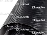 Lux Autos Carbon Fiber Vinyl Trim Body kit Mirror Grille Console BLACK (60
