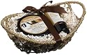 Upper Canada Soap & Candle  Sweet Vanilla Fig Small Seagrass Boat Basket