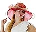 Sweet Tea Organza Derby Hat with with Ruffled Bow