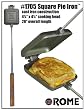 Rome Square Pie Iron - Cast Iron - #1705