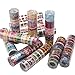 Bilila 10pcs Cute Mixed Colors Japanese Washi Tape Hobby Decorative Crafting Tape Scrap