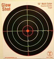 50 Pack - 10" Reactive Splatter Targets - Glowshot - Multi Color - Gun and Rifle Targets - Glow Shot from GlowShot Targets
