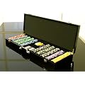 Pokerkoffer 500 Pokerchips, WOODEN BLACK EDITION