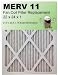 MERV 11 Fan Coil Air Filter 22x24x1 (21.5x23.5x.75), 6-Pack, For Bryant/Carrier Units