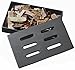 Gas Grill Cast Iron Wood Chip Smoker Box with Lid 8.25