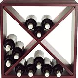 24 Bottle Compact Cellar Cube Wine Rack -Mahogany