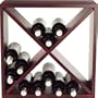 24 Bottle Compact Cellar Cube Wine Rack -Mahogany