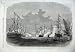 1866 ITALIAN SHIP FLEET VENICE SALUTING KING ITALY SAIL