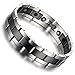 Kstyle Jewelry Tungsten Magnetic Hematite Mens Bracelet black & silver 8
