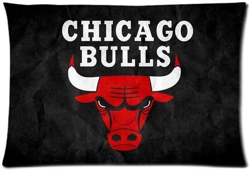 Generic Custom Pillowcase 20*30 Pillow Case Soft Bedding Decoration Chicago Bulls Print