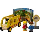 Hape School Bus Buddies Playset