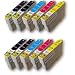 10 Druckerpatronen kompatibel f�r Epson T1291 - T1294