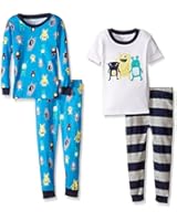Carter's Little Boys' 4 Piece Graphic Tee PJ Set (Toddler/Kid)