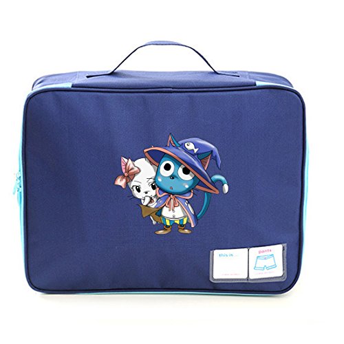 Aoapp Cartoon Fairy Tail Happy Oxford Portable Storage Bags Travelling Cosmetics Organize Bag