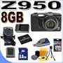 Kodak EasyShare Z950 12MP Digital Camera w/ 10x Optical IS Zoom (Black) 8GB BigVALUEInc Accessory Saver Bundle