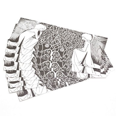 Beardsley Angel Christmas Cards (Large Rectangle)||RF10F