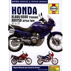 Honda XL600/650V Transalp & XRV750 Africa Twin: '87 to '07: 1987 to 2007 (Haynes Service & Repair Manual)