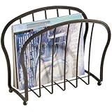 InterDesign York Lyra Magazine Holder, Bronze