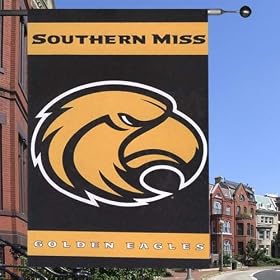 NCAA Southern Mississippi Golden Eagles 2-Sided 28-by-40 inch House Banner with  Pole Sleeve