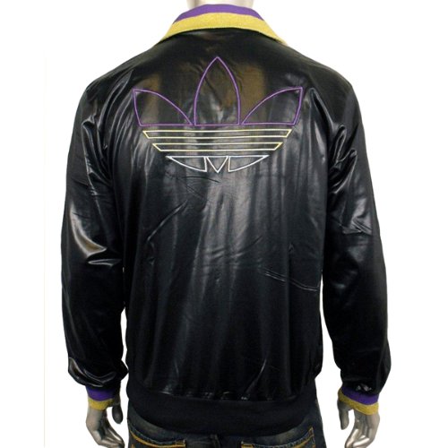 Mens Adidas Originals Chile 62 Rib TT Black Gold Track Suit Top Jacket Size M