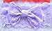 Qandsweet Baby Girl Soft Lace Hairbands with Hair Bow (6 Pack)