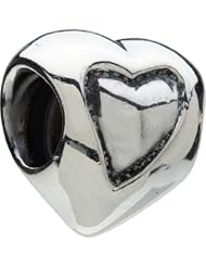Authentic Chamilia Silver Heart in a Heart Charm