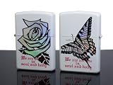 ZIPPO ジッポ ライター 薔薇と蝶 SP ペアーセット CBS-PWHの画像